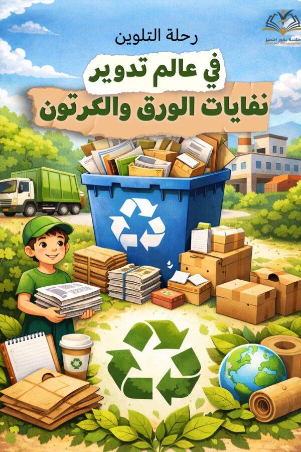 رحلة التلوين في عالم التدوير - نفايات الورق والكرتون